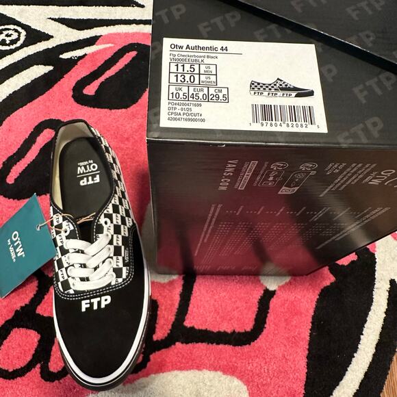 Vans OTW Authentic 44 – FTP Checkerboard (Men’s Size 11.5) - Picture 7 of 9